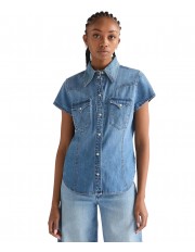 Koszula Wrangler SS STYLIZED WESTERN SHIRT 112378113 Hazy Horizon