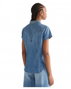 Koszula Wrangler SS STYLIZED WESTERN SHIRT 112378113 Hazy Horizon