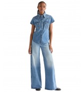 Koszula Wrangler SS STYLIZED WESTERN SHIRT 112378113 Hazy Horizon