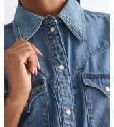 Koszula Wrangler SS STYLIZED WESTERN SHIRT 112378113 Hazy Horizon