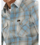 Koszula Wrangler WESTERN SHIRT 112378118 Blue Tan