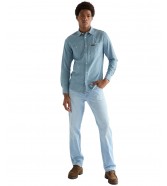 Koszula Wrangler CHAMBRAY SHIRT 112378119 Indigo