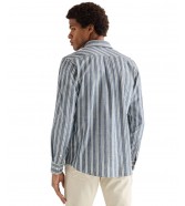 Koszula Wrangler CHAMBRAY SHIRT 112378120 Dark Stripe