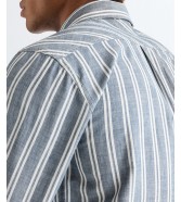 Koszula Wrangler CHAMBRAY SHIRT 112378120 Dark Stripe