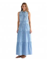 Sukienka Wrangler REGULAR TIERED MAXI DRESS 112378128 Kaia