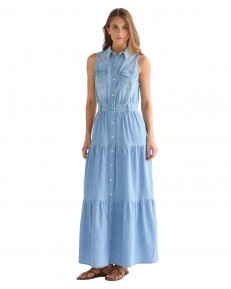 Sukienka Wrangler REGULAR TIERED MAXI DRESS 112378128 Kaia