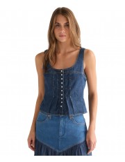 Koszula Wrangler PLEATED CORSET TOP 112378136 Lone Rider