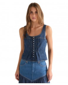 Koszula Wrangler PLEATED CORSET TOP 112378136 Lone Rider