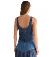 Koszula Wrangler PLEATED CORSET TOP 112378136 Lone Rider