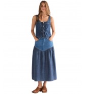 Koszula Wrangler PLEATED CORSET TOP 112378136 Lone Rider