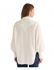 Koszula Wrangler EXAGGERATED WESTERN 112378142 Worn White