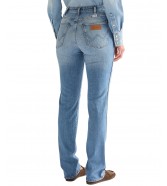 Jeansy Wrangler Straight 112378174 American Blue