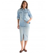 Spódnica Wrangler PENCIL SKIRT 112378224 Sagebrush