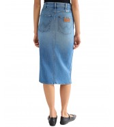Spódnica Wrangler PENCIL SKIRT 112378225 Hazy Horizon