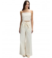 Spodnie Lee Pleated Trouser 112378295 Natural