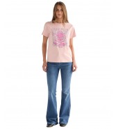T-shirt Wrangler GRAPHIC TEE 112378313 Silver Pink
