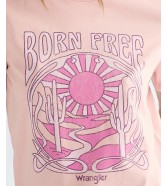 T-shirt Wrangler GRAPHIC TEE 112378313 Silver Pink