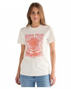 T-shirt Wrangler GRAPHIC TEE 112378325 Worn White