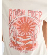 T-shirt Wrangler GRAPHIC TEE 112378325 Worn White