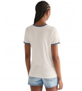 T-shirt Wrangler RINGER TEE 112378326 Worn White