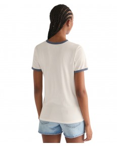 T-shirt Wrangler RINGER TEE 112378326 Worn White