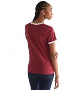 T-shirt Wrangler RINGER TEE 112378327 Ruby Wine