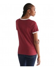 T-shirt Wrangler RINGER TEE 112378327 Ruby Wine