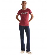 T-shirt Wrangler RINGER TEE 112378327 Ruby Wine