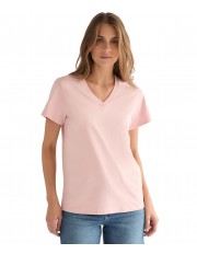 T-shirt Wrangler V NECK TEE 112378329 Sliver Pink