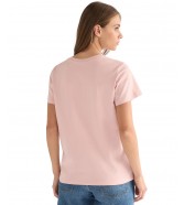 T-shirt Wrangler V NECK TEE 112378329 Sliver Pink