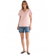 T-shirt Wrangler V NECK TEE 112378329 Sliver Pink