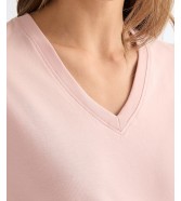 T-shirt Wrangler V NECK TEE 112378329 Sliver Pink
