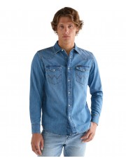 Koszula Wrangler WESTERN SHIRT 112378393 Mid Light Wash