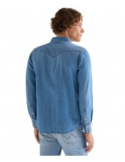 Koszula Wrangler WESTERN SHIRT 112378393 Mid Light Wash