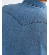 Koszula Wrangler WESTERN SHIRT 112378393 Mid Light Wash