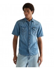 Koszula Wrangler SS WESTERN SHIRT 112378394 Mid Light Wash