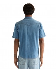 Koszula Wrangler SS WESTERN SHIRT 112378394 Mid Light Wash