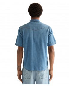 Koszula Wrangler SS WESTERN SHIRT 112378394 Mid Light Wash