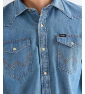 Koszula Wrangler WESTERN SHIRT 112378474 Lake