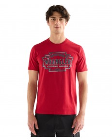 T-shirt Wrangler SMALL GRAPHIC TEE 112378478 Red