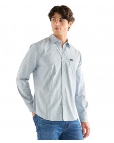 Koszula Wrangler 1 PKT SHIRT 112378486 Blue Stripe