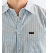 Koszula Wrangler 1 PKT SHIRT 112378486 Blue Stripe