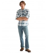 Koszula Wrangler WESTERN SHIRT 112378491 Midnight Navy