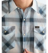 Koszula Wrangler WESTERN SHIRT 112378491 Midnight Navy