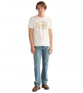 T-shirt Wrangler AMERICANA TEE 112378505 Worn White
