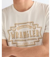 T-shirt Wrangler AMERICANA TEE 112378505 Worn White