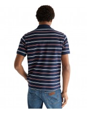 Koszulka Wrangler STRIPE POLO SHIRT 112378537 Navy
