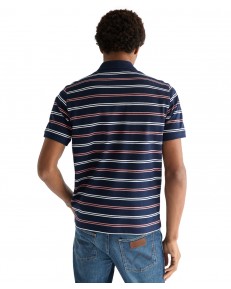 Koszulka Wrangler STRIPE POLO SHIRT 112378537 Navy