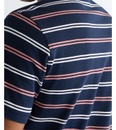 Koszulka Wrangler STRIPE POLO SHIRT 112378537 Navy
