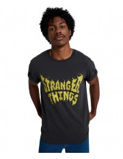 T-shirt Wrangler x STRANGER THINGS TEE 112378547 Washed Black